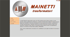 Desktop Screenshot of mainetti.it