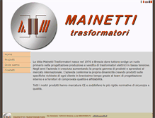 Tablet Screenshot of mainetti.it